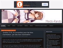 Tablet Screenshot of meido-rando.net